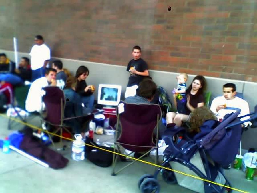 My Friends Camping Out For Star Wars III: Revenge Of The Sith