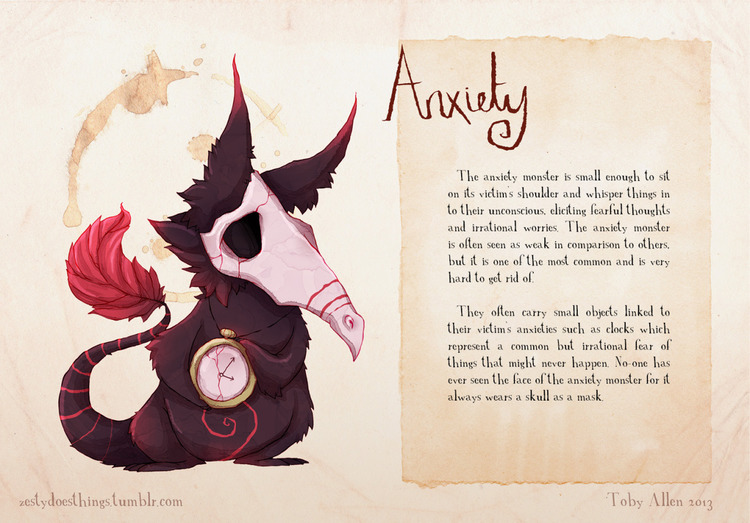 Anxiety Character Graphic 