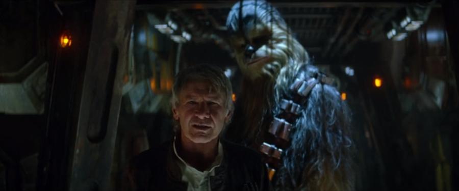 Han Solo & Chewbacca Confronted In The Force Awakens