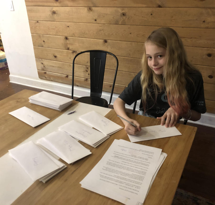 Madison signing letters