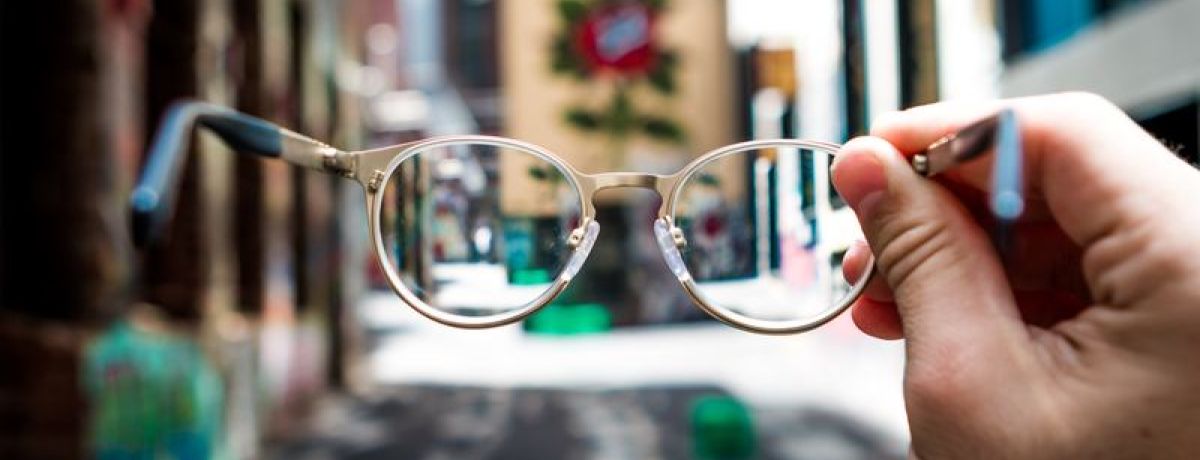 Looking At Glasses, Blurry