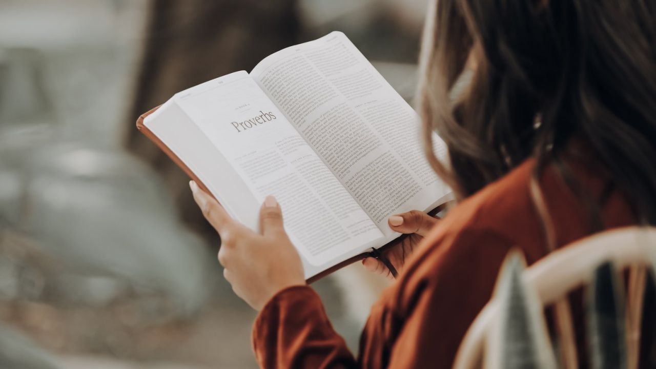 christian outdoors, reading the Bible