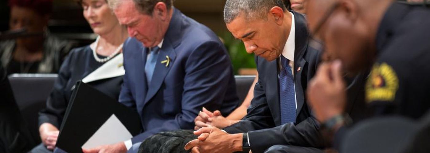 George & Laura Bush | Barrack & Michelle Obama