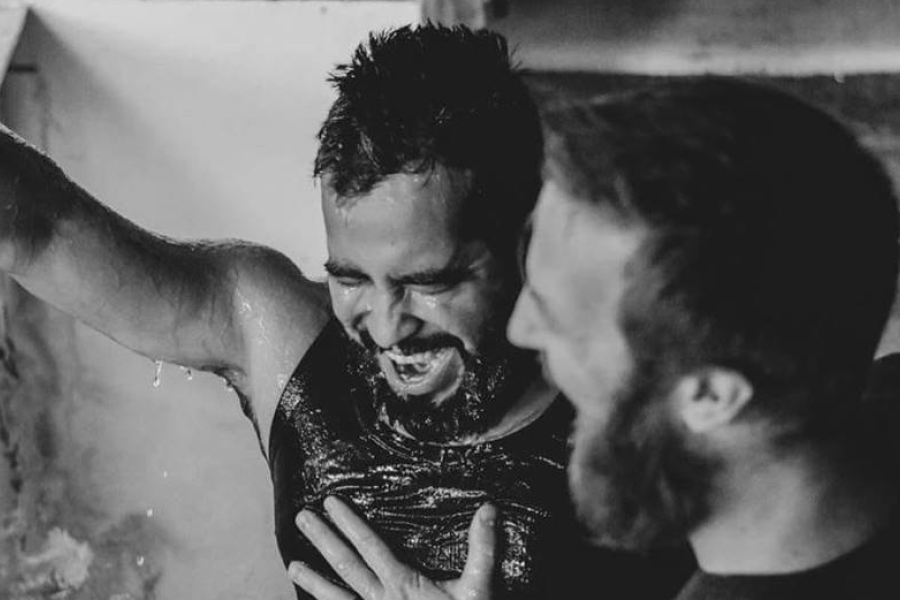 ivan alfaro gets baptized