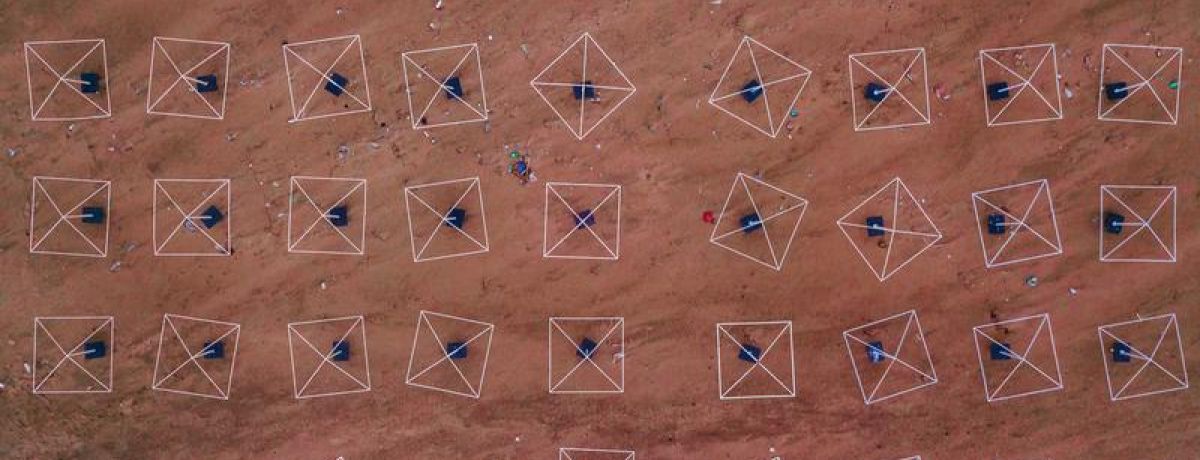 drone view of the ground