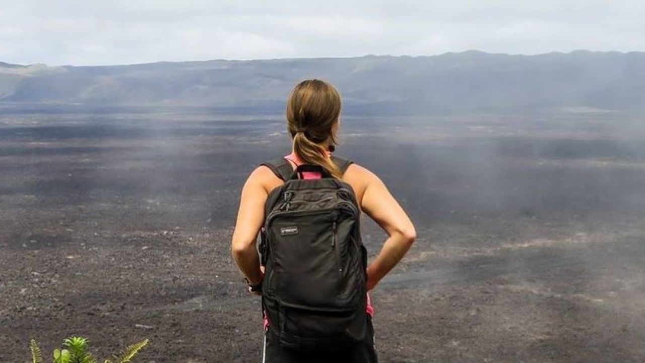 Maria Joyner looking out onto the horizon