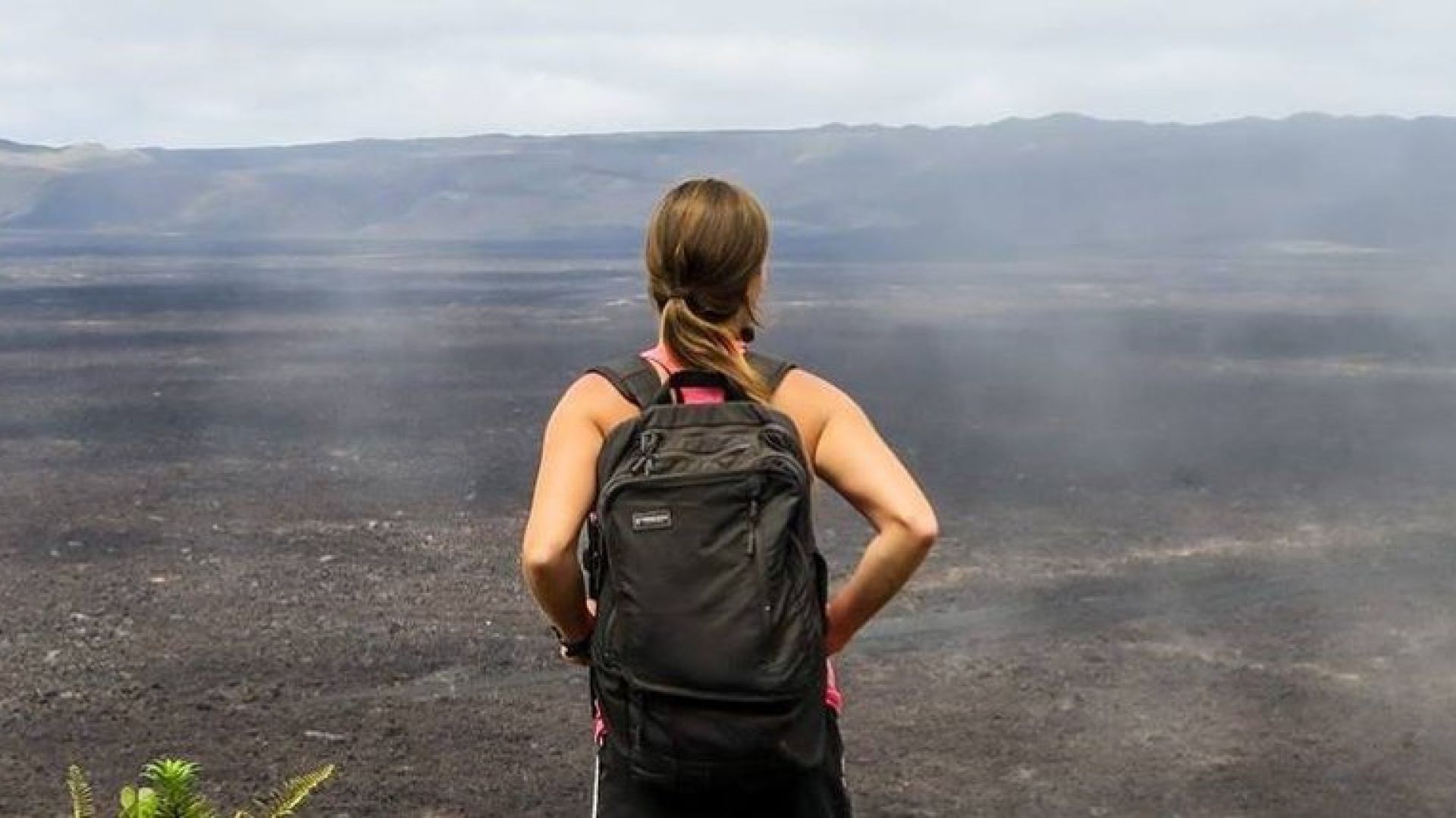 Maria Joyner looking out onto the horizon