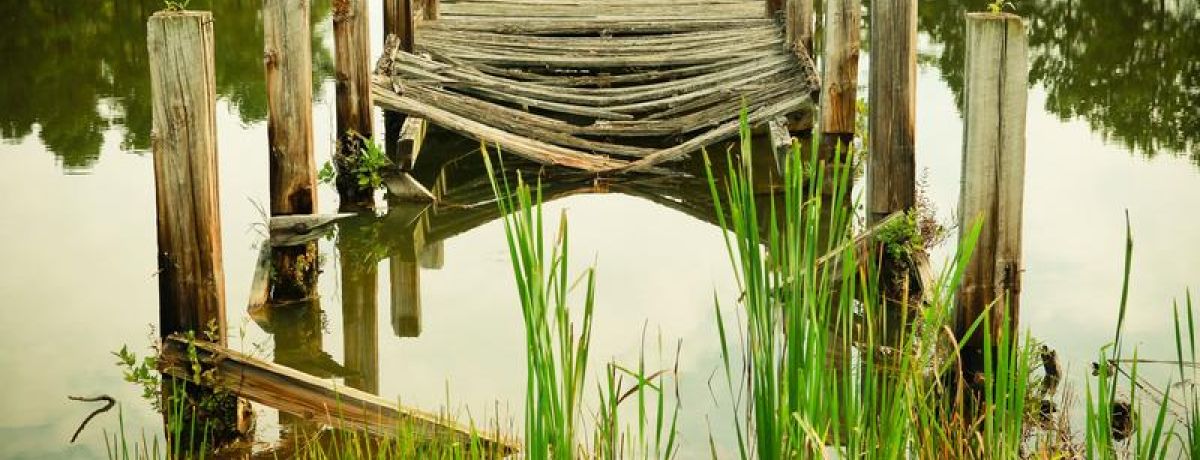 Broken Lake Dock - Bad Maintenance