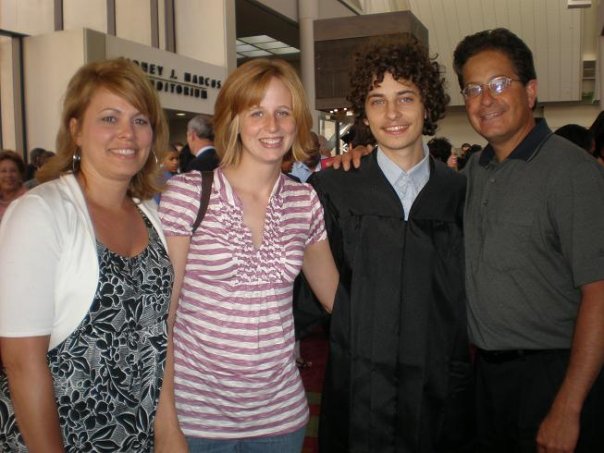 Jason & Caitlyn Montoya Graduating Art Institute Of Atlanta With Steve & Tammey Montoy