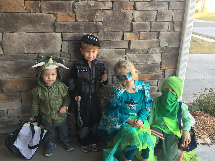 Kids In Halloween Costume