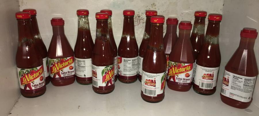 14 Bottles Of La Victoria Hot Sauce