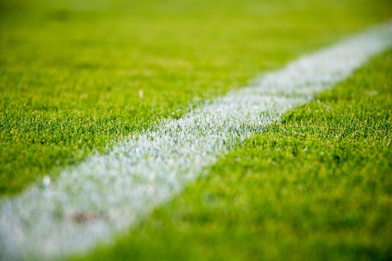 Grass Field With White Boundary Line