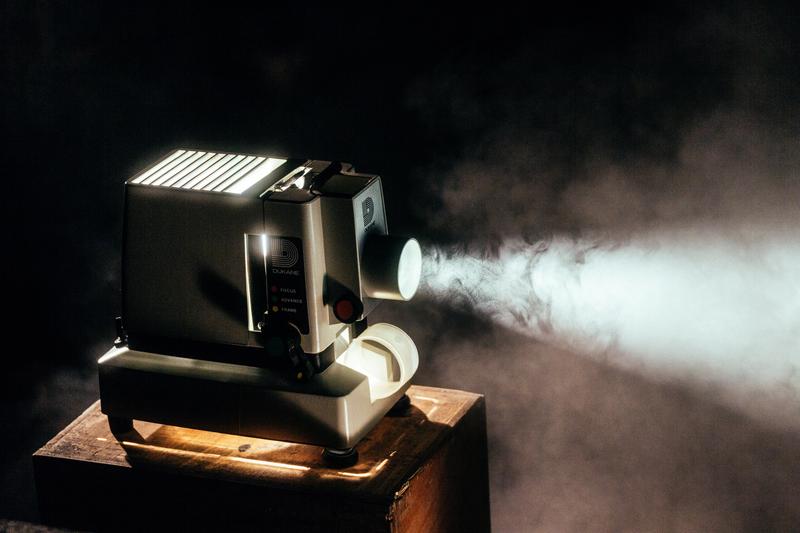 Projector With Smoke