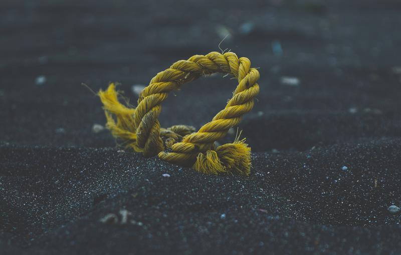 Rope Anchored to sand