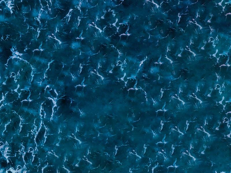 top view of the water / waves