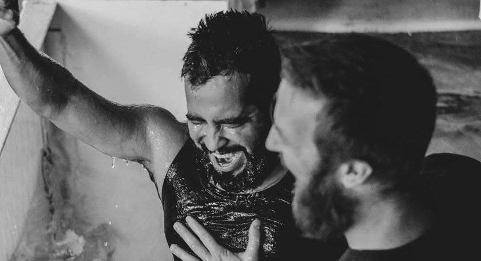ivan alfaro gets baptized