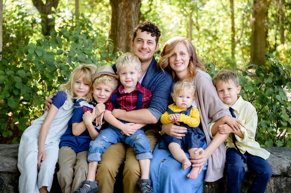 Montoya family in Piedmont park Atlanta Georgia