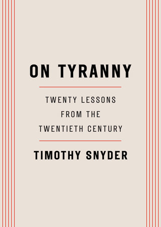 on Tyranny book cover, by Snyder