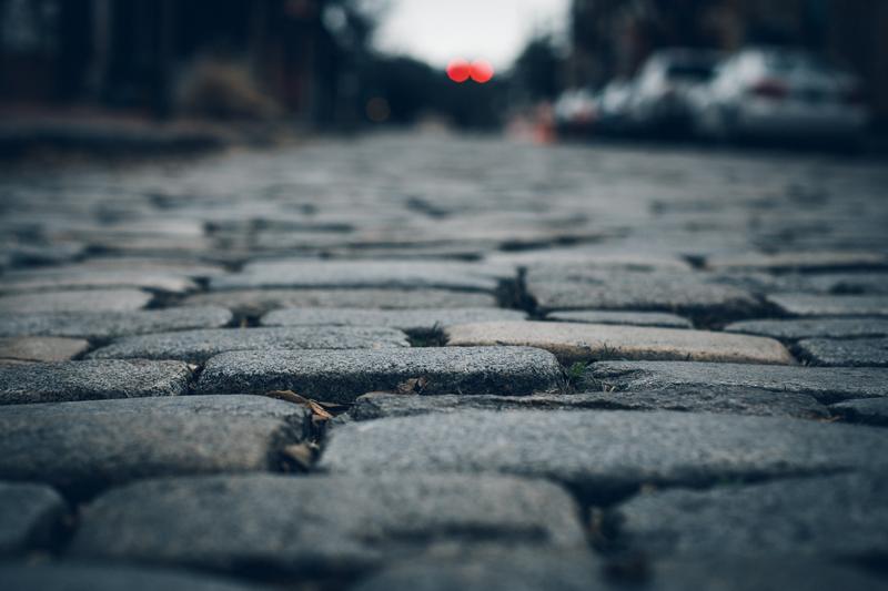 stone paved road