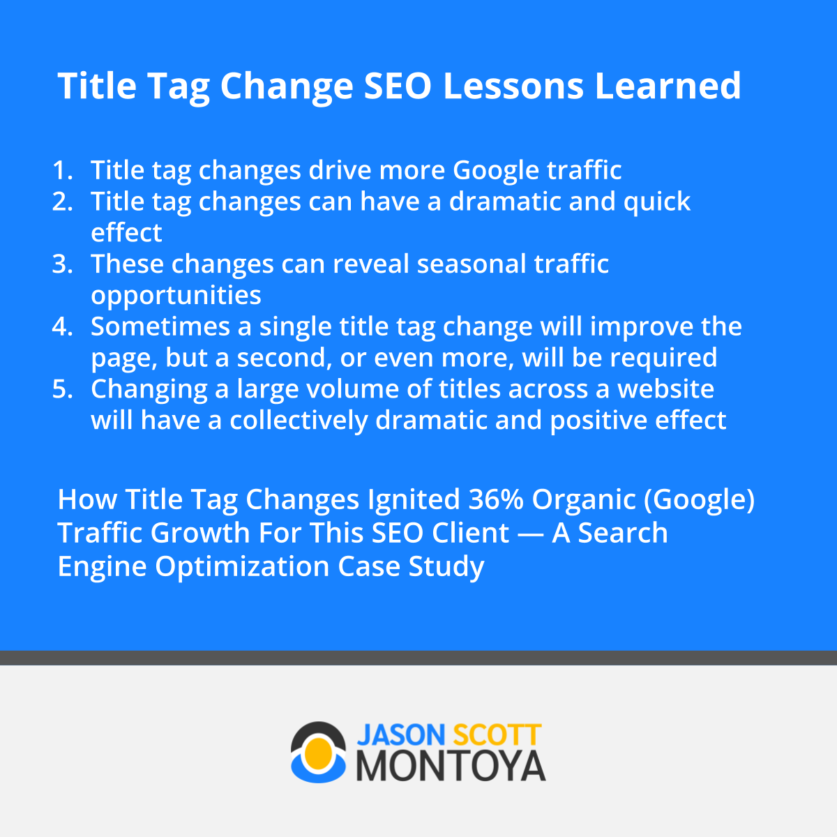 title tag seo lessons learned