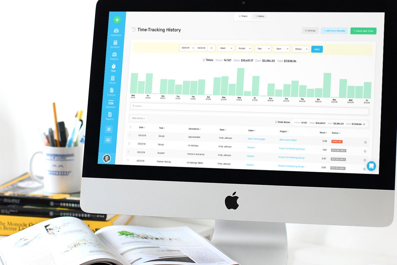 harpoon freelance time tracking
