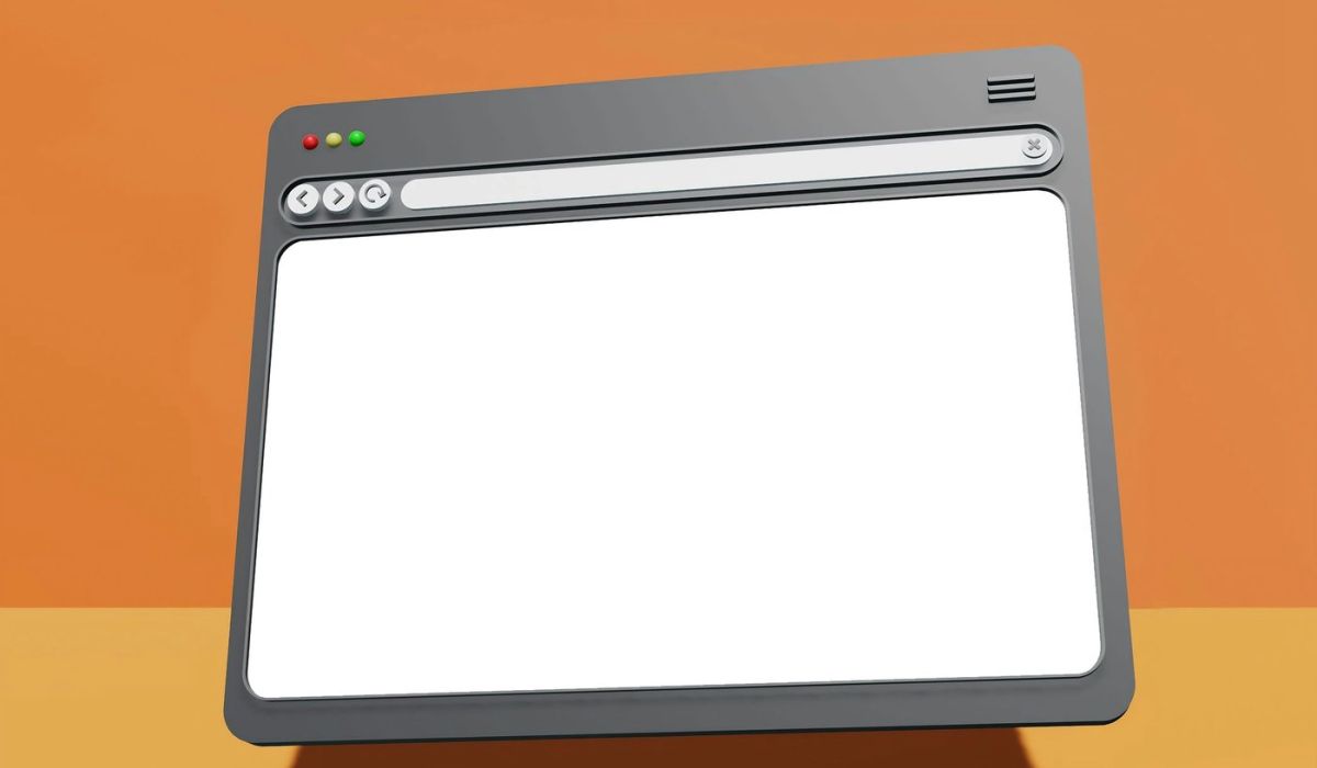 graphic, blank webpage