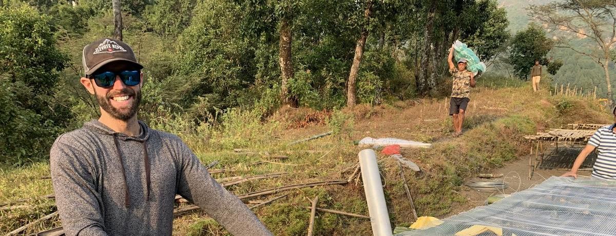 dan maurer, smiling, outdoors, helpingin Nepal