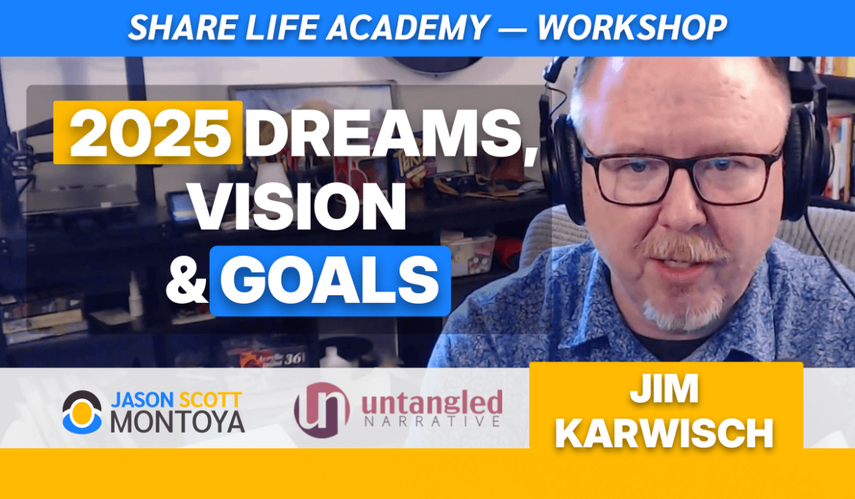 2025 Dreams, Vision, & Goals workshop promo graphic