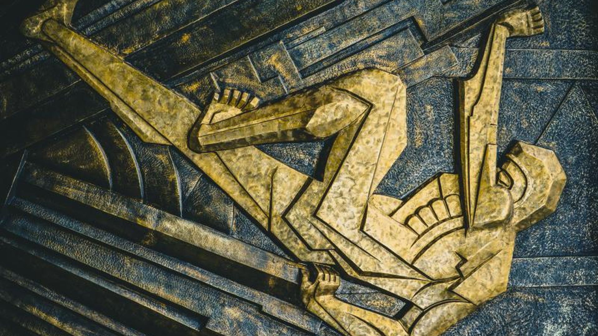 Man Sculpture Holding