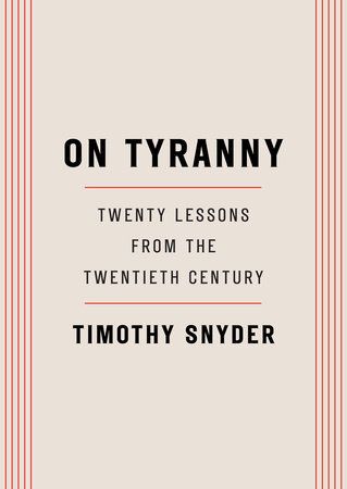 on Tyranny book cover, by Snyder