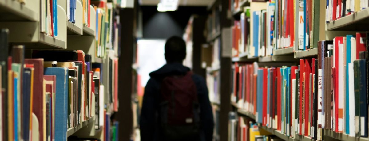 middle schooler, library