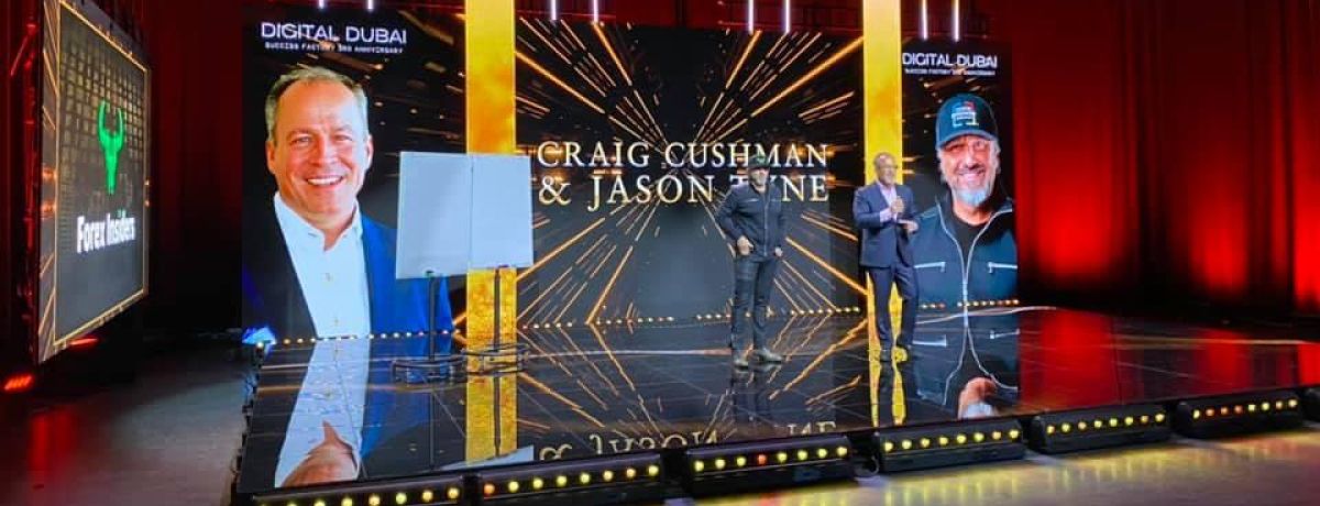 jason tyne with craig cushman at an event