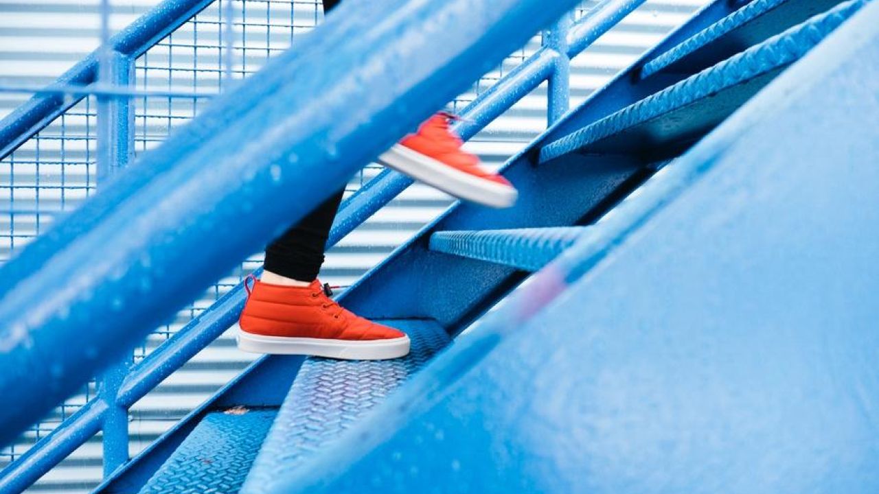 Walking Up Steps
