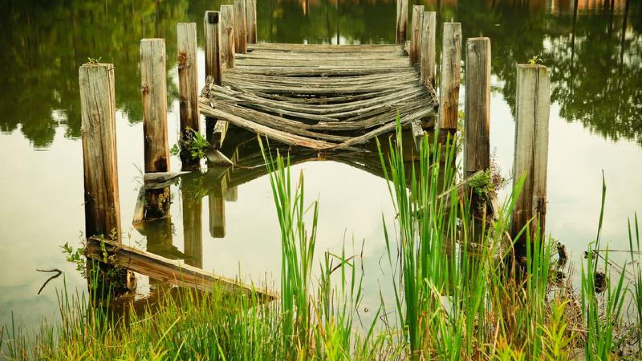 Broken Lake Dock - Bad Maintenance