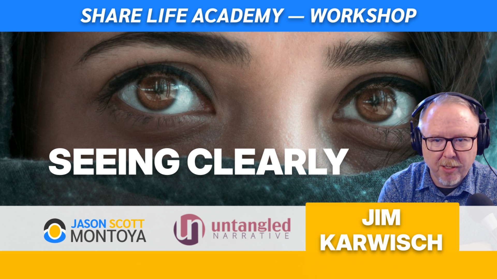 Woman looking at the camera with a face covering