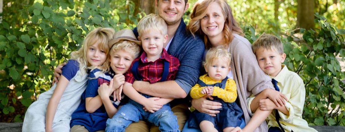 Montoya family in Piedmont park Atlanta Georgia