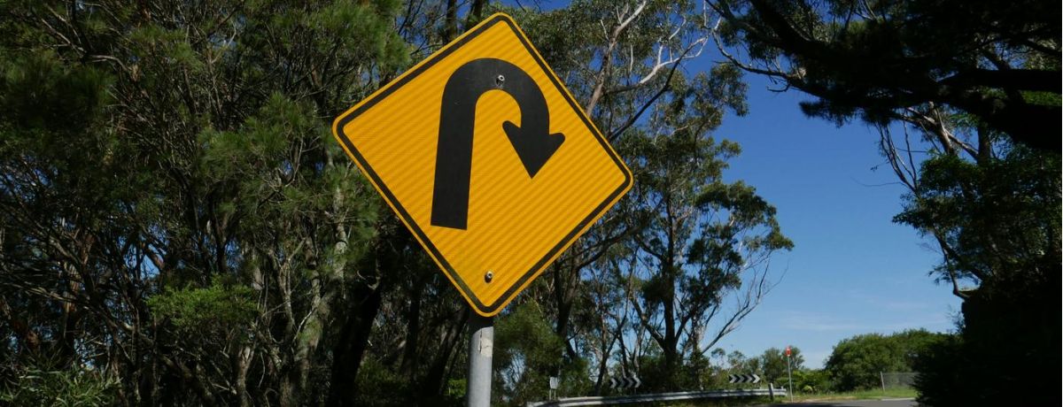 turnaround sign, outdoors