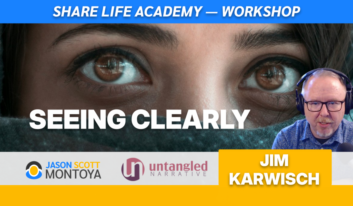 Woman looking at the camera with a face covering