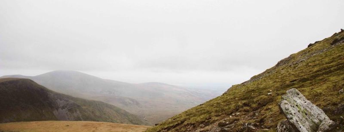 hiking on a trail up a mountain