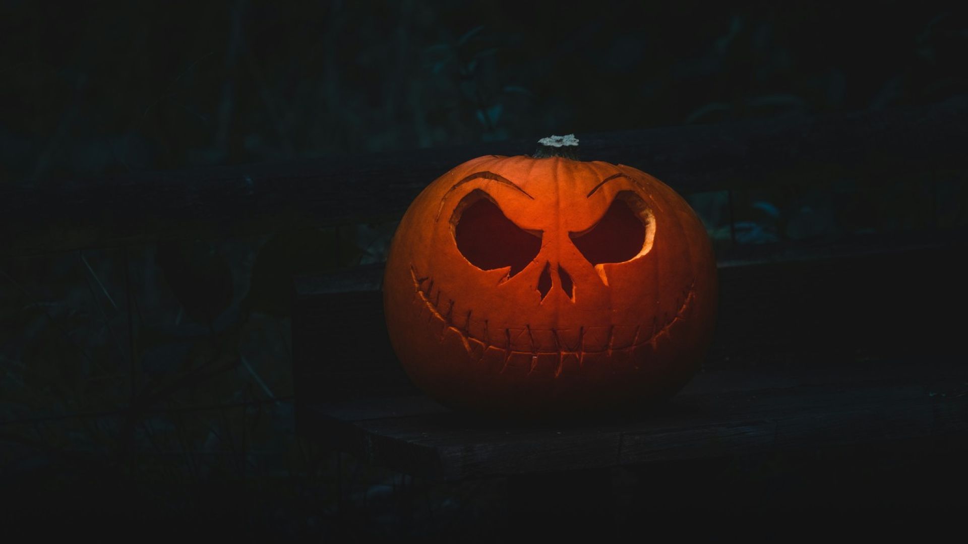 jack o lanter, pumpkin, dark, night, face