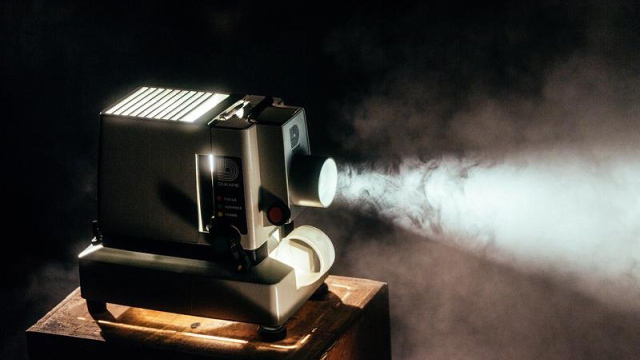 Projector With Smoke