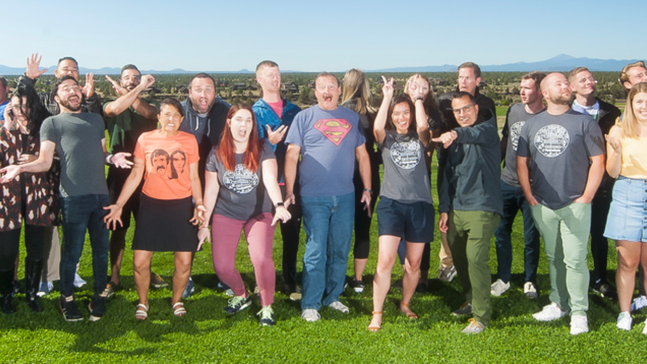 Pipeline CRM Team Photo Outdoors