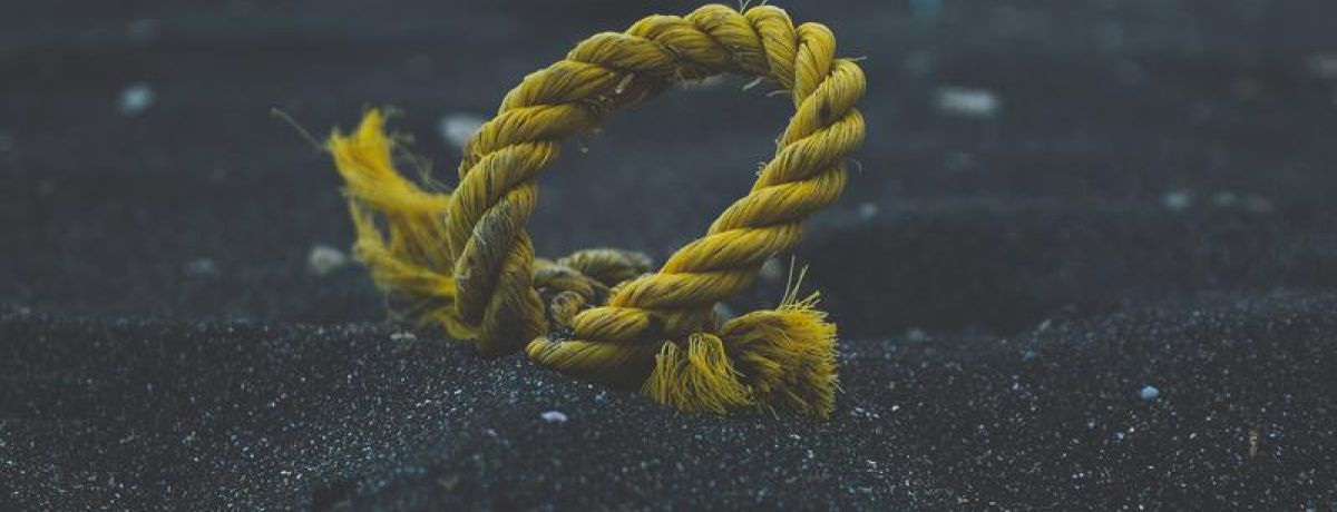 Rope Anchored to sand