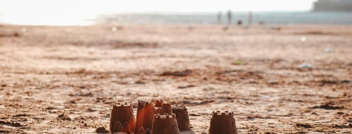 Beach sandcastle