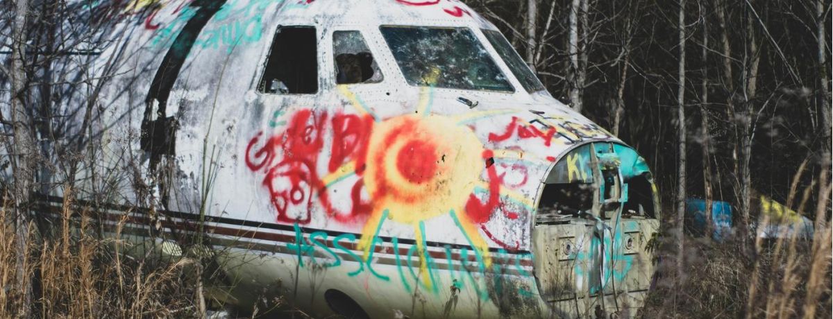abandoned airplane