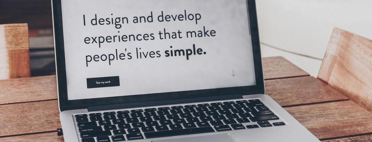 website design computer screen