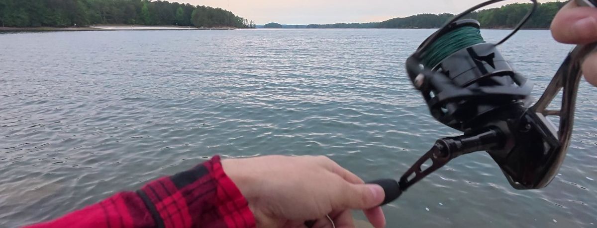 kastking megatron 5000 at lake lanier, saddle dike 3