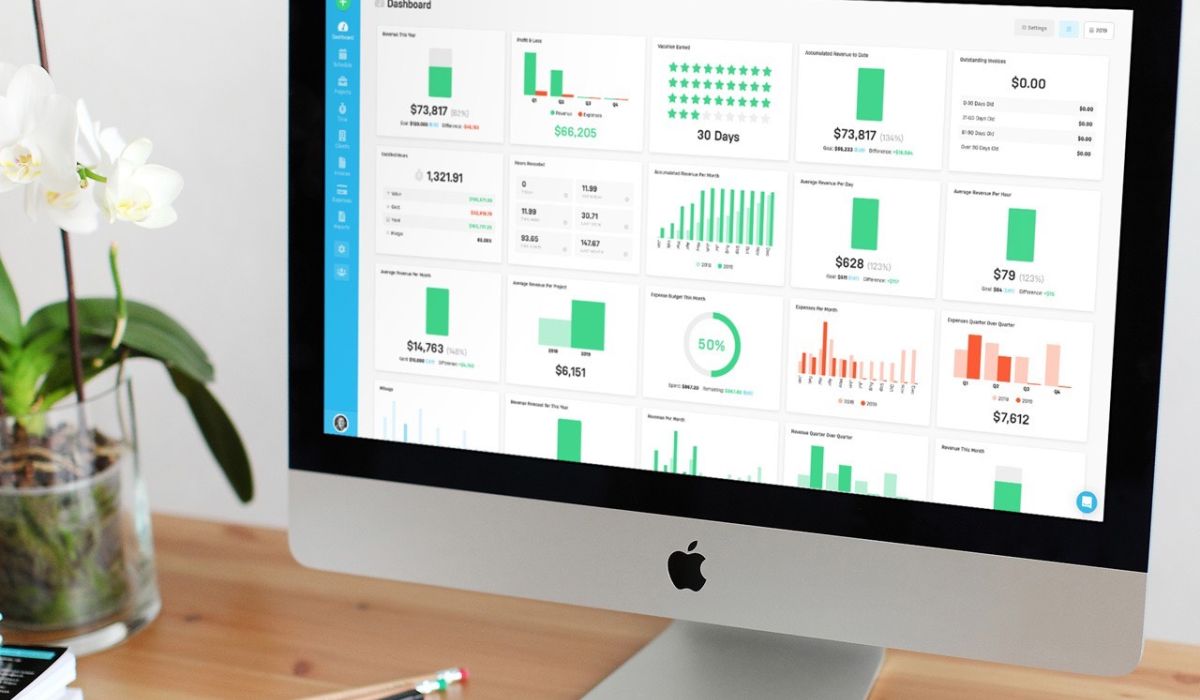 harpoon accounting app for freelancers, dashboard screenshot
