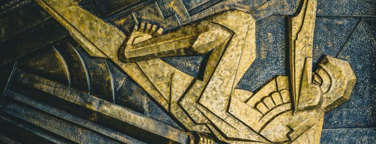 Man Sculpture Holding