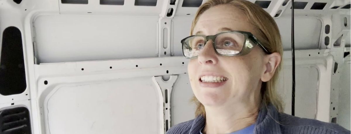 cait montoya inside of the van